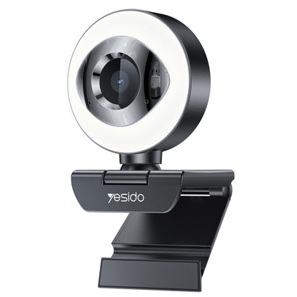 Yesido KM20 2K Zoom 4.0MP HD USB Webcam, Cable Length 1.5m with Fill Light, KM20