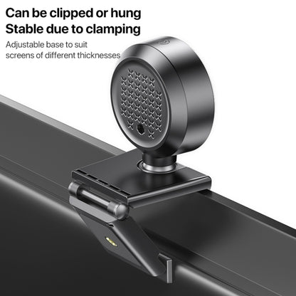 Yesido KM20 2K Zoom 4.0MP HD USB Webcam, Cable Length 1.5m with Fill Light, KM20