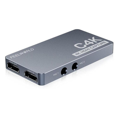 FEEWORLD C4K Video Capture 4K HDMI 60Hz In and Out USB-C Plug and Play for Streaming Gaming Video Conference