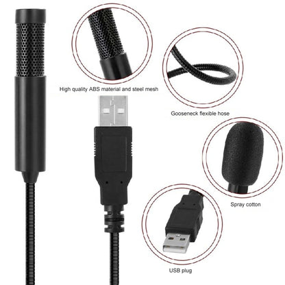 Yanmai SF-558 Mini Professional USB Studio Stereo Condenser Recording Microphone, Cable Length: 15cm