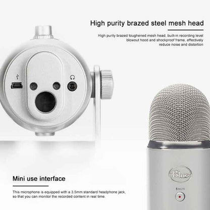 Logitech Blue Yeti USB Condenser Microphone, Blue Yeti(Silver), Blue Yeti(Black), Blue Yeti(Blue)