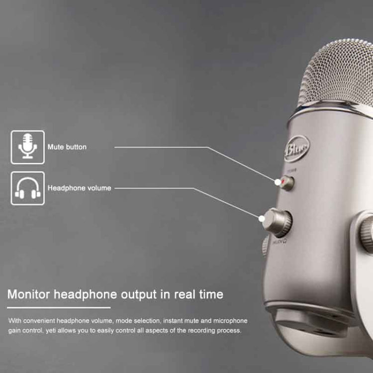 Logitech Blue Yeti USB Condenser Microphone, Blue Yeti(Silver), Blue Yeti(Black), Blue Yeti(Blue)
