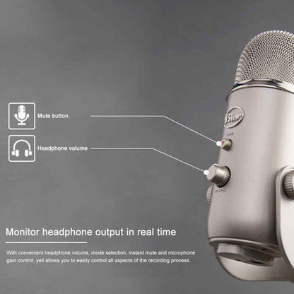 Logitech Blue Yeti USB Condenser Microphone, Blue Yeti(Silver), Blue Yeti(Black), Blue Yeti(Blue)