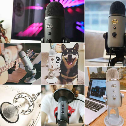 Logitech Blue Yeti USB Condenser Microphone, Blue Yeti(Silver), Blue Yeti(Black), Blue Yeti(Blue)