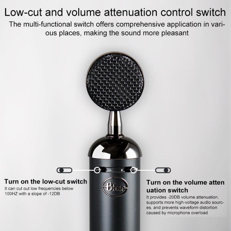 Logitech Blue Spark SL Network K Song Anchor Equipment Condenser Recording Microphone, Blue Spark SL