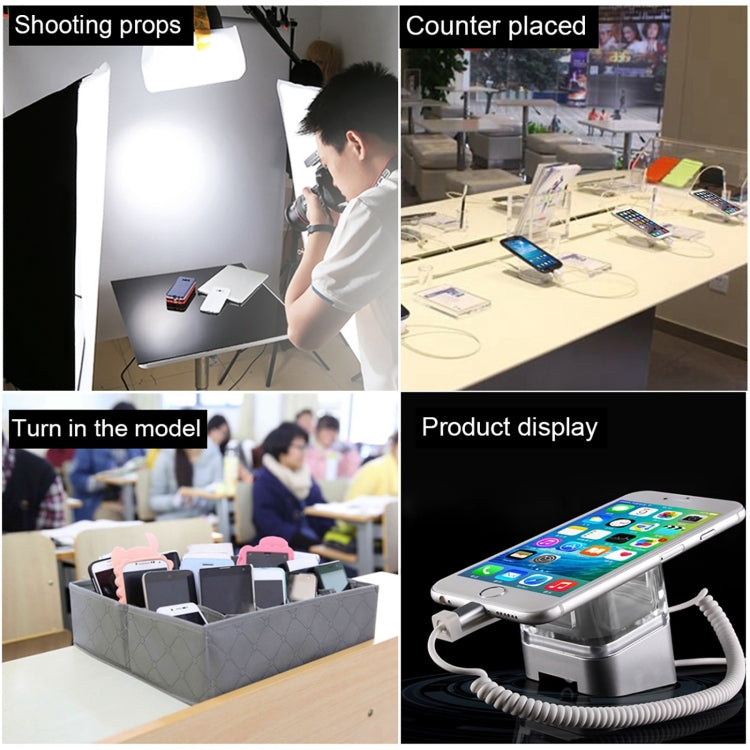 Universal Mobile Phone Burglar Alarm Display Holder / Anti-theft Display Stand with Remote Controller & Type-C / USB Port Port, C Type