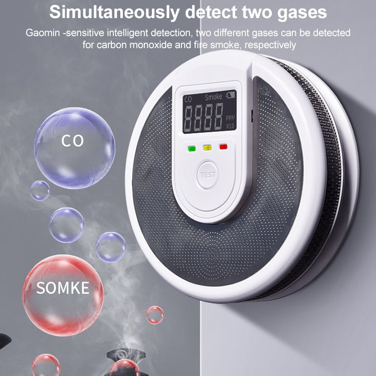 JSN-999COM Live Voice Alarm Smoke Carbon Monoxide Alarm Detector without Battery
