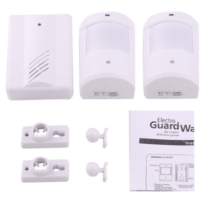 YF-0156 1 to 2 Good Safe Wireless Electro Guard Watch Remote Detective System Kit for Home Office, 1 x Receiver + 2 x  Detector, YF-0156