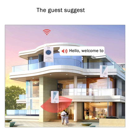 VOYE V001A2 Wireless Smart Music LED Home Doorbell with Dual Receiver, Remote Control Distance: 120m (Open Air), V001A2