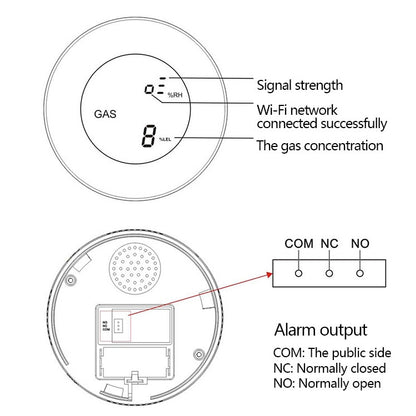 PA-210W WiFi + Tuya Gas Alarm, PA-210W