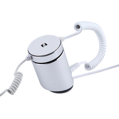 Aluminum Shell Cylindrical Display Stand Digital Magnetic Security System Burglar Alarm / Anti-theft Alarm Display Holder for Mobile Phones with Micro-USB Port, Cylindrical Micro-USB