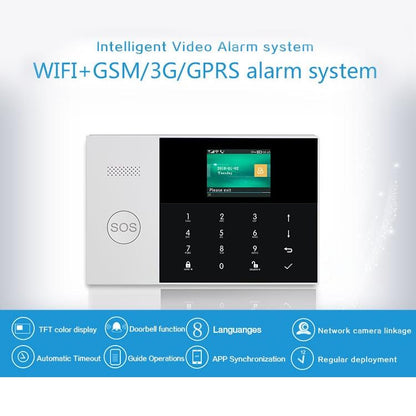 PG-105-GSM GSM/GPRS + WiFi Intelligent Alarm System with Touch Keypad & LCD Screen & RFID Function, US Version, PG-105-GSM(US Version)