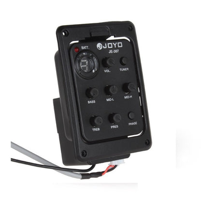 JOYO JE-307 Guitar Pickup 5-Band Equalizer Folk Guitar EQ Acoustic guitarra Pickup Preamp Electric Digital Tuner, JE-307
