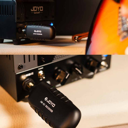 JOYO JW-02 Portability Guitar Wireless Audio Transmitter Audio Receiver, JW-02 (Black)