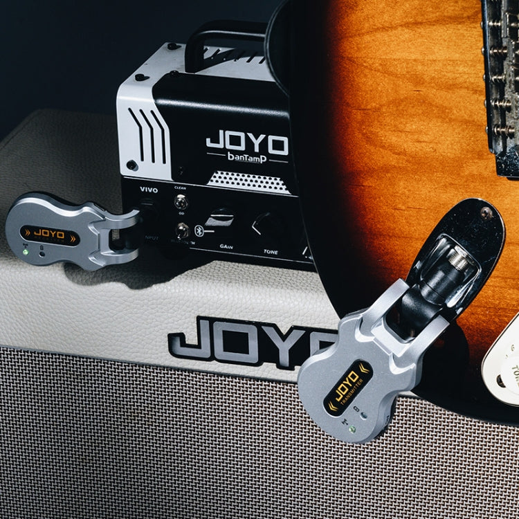 JOYO JW-02A 5.8Ghz Portability Guitar Wireless Audio Transmitter Audio Receiver, JW-02A (Silver)