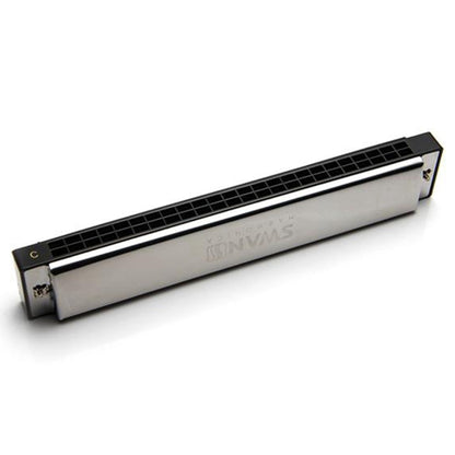 Swan 24-holes Polyphonic Harmonica Beginner Children Adult Students Playing Musical Instruments, 24-holes Polyphonic Harmonica