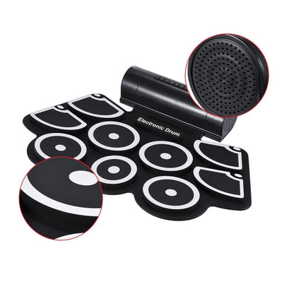 MD760 USB Electronic Drum Percussion Thicken Silicone Hand Roll Drum, MD760 Electronic Drum