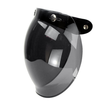 Soman Motorcycle Bubble Visor Open Face Helmet Visor Helmet Windshield Shield with Transparent Frame