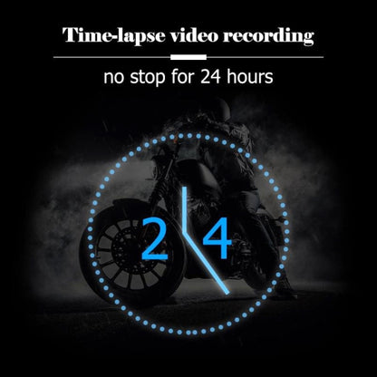 MT-80 3.0 inch 140 Degrees Wide Angle HD Video Motorcycle Dual  Camera DVR, Support TF Card (32GB Max), MT-80