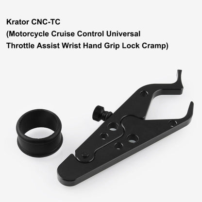 MB-OT312-BK Universal Motorcycle Modified Aluminum Throttle Control Clip Auxiliary Handle Fixed Clip Set, MB-OT312-BK