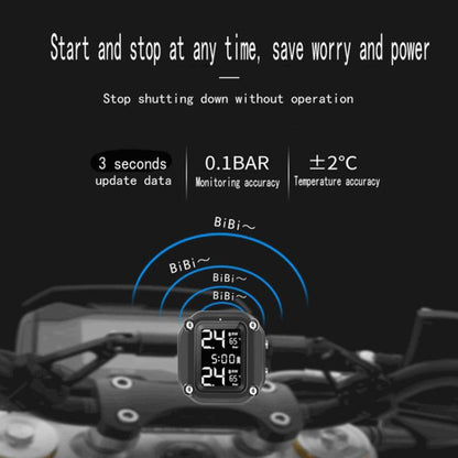 M4 Motorcycles Tire Pressure Monitor with Holder, M4