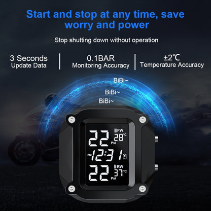 M6 Motorcycles Tire Pressure Monitor with Holder, M6