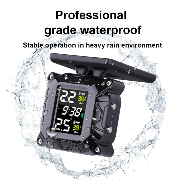 M9 Motorcycle Solar Wireless Tire Pressure Monitor  Tire Pressure, M9