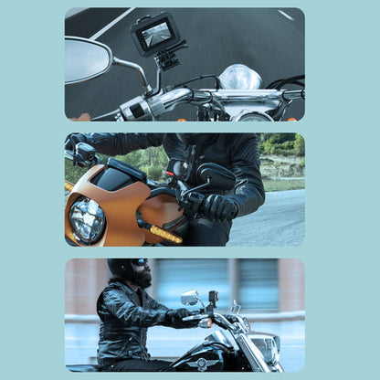 RUIGPRO Motorcycle Handlebar Alloy Phone Bracket for GoPro, Insta360, DJI and Other Action Cameras