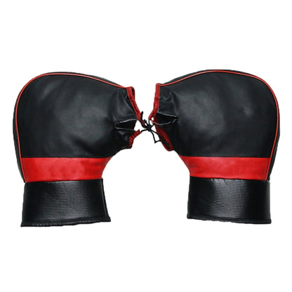 1 Pair Motorcycle Water & Wind Resistant Winter Warm Ski Riding Gloves, PU Gloves