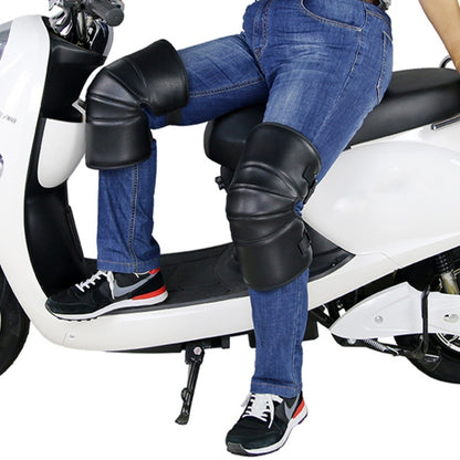 1 Pair Motorcycle Kneepad Windproof Warming Knee Pads Legs Protector Thickening Cold-Proof, Warming Knee Pads, Short