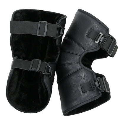 1 Pair Motorcycle Kneepad Windproof Warming Knee Pads Legs Protector Thickening Cold-Proof, Warming Knee Pads, Short