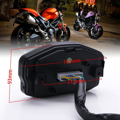 Speedpark Universal Motorcycle Modified LCD Speedometer Digital Backlight Odometer, MLS045