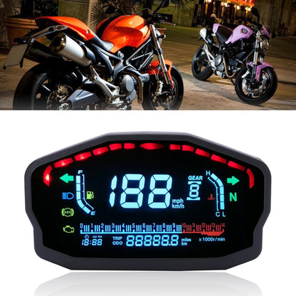 Speedpark Universal Motorcycle Modified LCD Speedometer Digital Backlight Odometer, MLS045