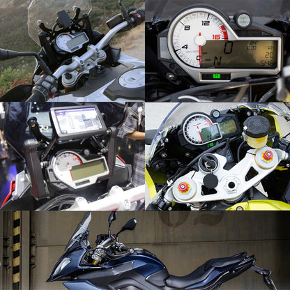 Speedpark Universal Motorcycle Instrument Colorful LED LCD N1-6 Speedometer Odometer Tachometer, Motorcycle Instrument