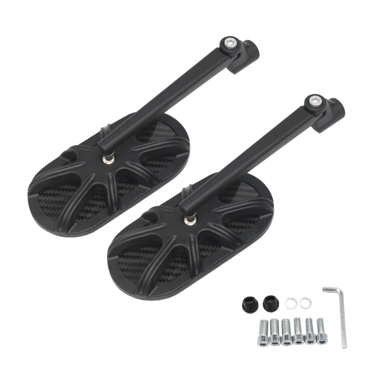 Motorcycle Side Mirror CNC Aluminum Alloy Carbon Fiber Reflective Rearview Mirror, M-RM005