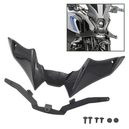 For Yamaha MT-09 2021-2023 Motorcycle Sport Downforce Naked Forntal Spoilers Aerodynamic Wing Deflector, MO-TF009 (Black), MO-TF009 (Carbon
