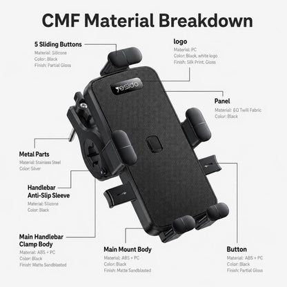 Yesido C336 Bicycle & Motorcycle Rotatable Phone Holder