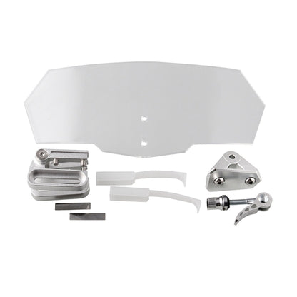 MB-WE024 Universal Motorcycle Modified Acrylic Heightened Windshield, MB-WE024(White)