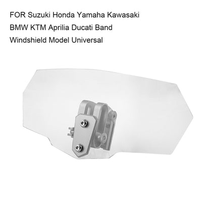 MB-WE024 Universal Motorcycle Modified Acrylic Heightened Windshield, MB-WE024(White)