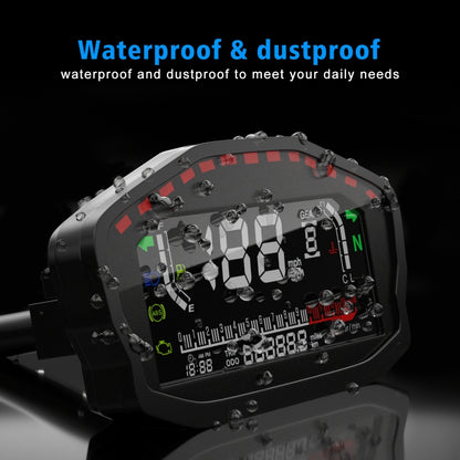 CS-1089A1 Motorcycle Modified Multi-function LCD Color Screen Odometer Tachometer, CS-1089A1