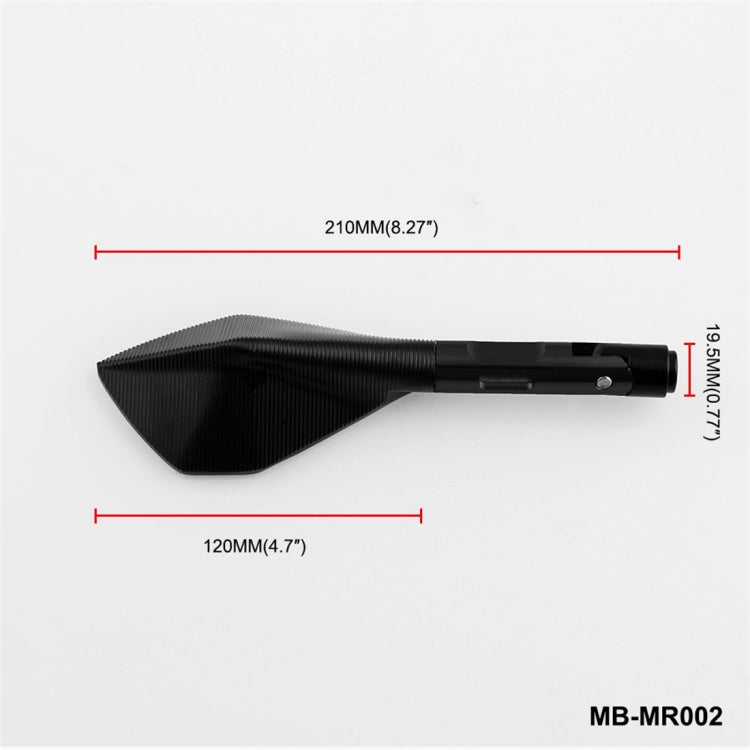 Modified Motorcycle Aluminium Alloy Rhombus Reflective Light Side Rearview Mirror
