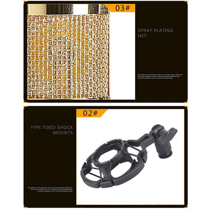 Compatible with PC / Mac for Live Broadcast Show, KTV, etc., BM800 Blue, BM800 Red, BM800 White, BM800 Black, BM800 Pink