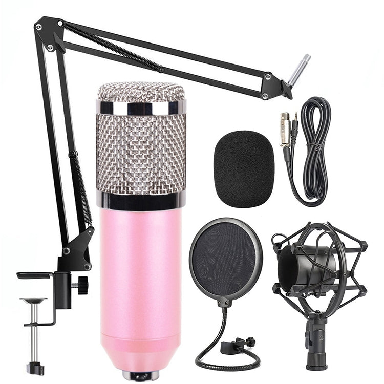 BM-800 Network K-Song Dedicated High-end Metal Shock Mount Microphone Set, BM800 Kit Pink, BM800 Kit Blue, BM800 Kit Black