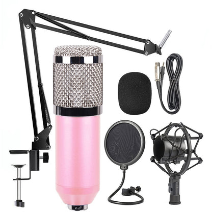 BM-800 Network K-Song Dedicated High-end Metal Shock Mount Microphone Set, BM800 Kit Pink, BM800 Kit Blue, BM800 Kit Black