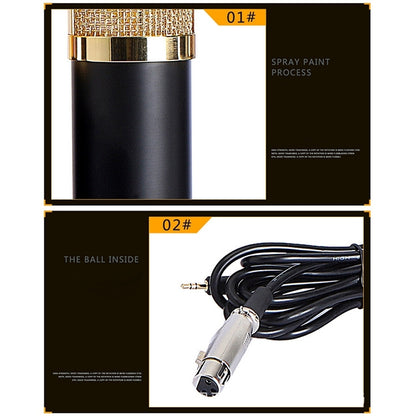 BM-800 Network K-Song Dedicated High-end Metal Shock Mount Microphone Set, BM800 Kit Pink, BM800 Kit Blue, BM800 Kit Black