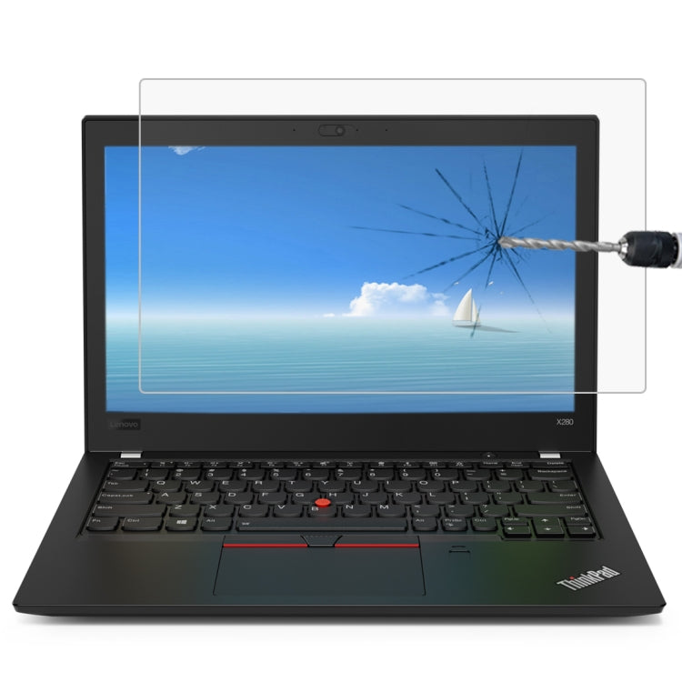 0.4mm 9H Surface Hardness Full Screen Tempered Glass Film for Lenovo ThinkPad X280 12.5 inch, Lenovo X280