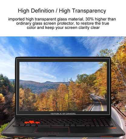 Laptop Screen HD Tempered Glass Protective Film for ASUS ROG GL553VE 15.6 inch, For ASUS ROG GL553VE 15.6 inch