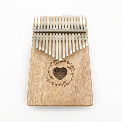 17 Tone Mahogany Wood Thumb Piano Kalimba, Wood Thumb Piano