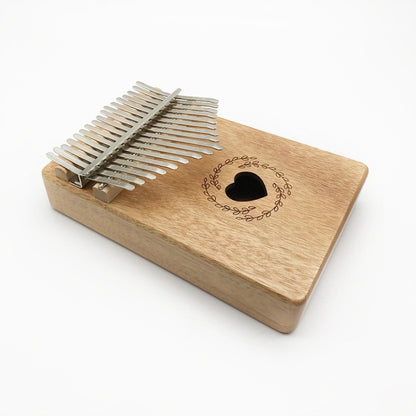 17 Tone Mahogany Wood Thumb Piano Kalimba, Wood Thumb Piano