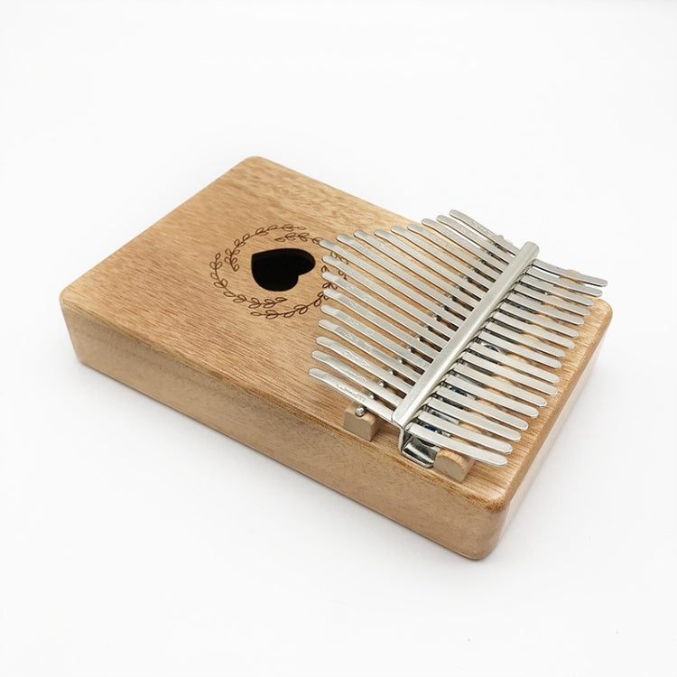 17 Tone Mahogany Wood Thumb Piano Kalimba, Wood Thumb Piano
